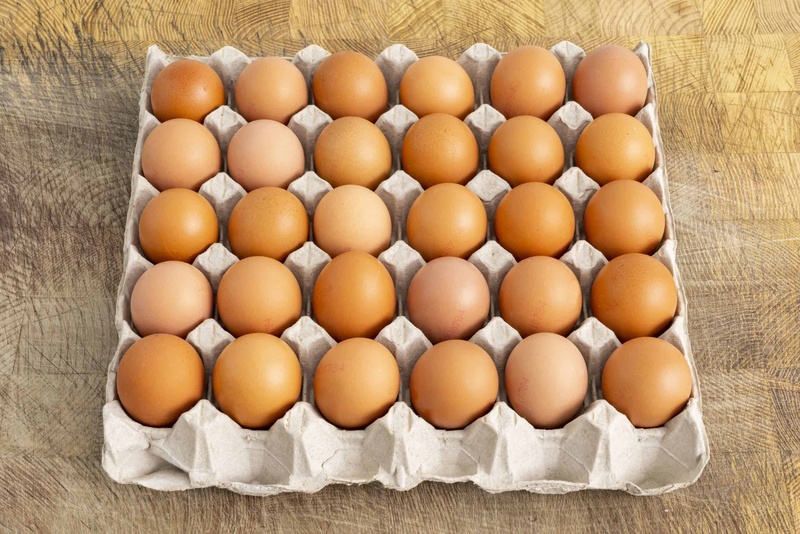BROWN AMISH EGGS 30P