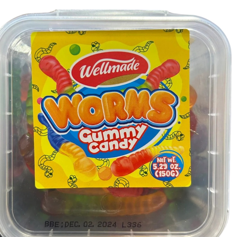 GUMMY CANDY WORMS 150 G