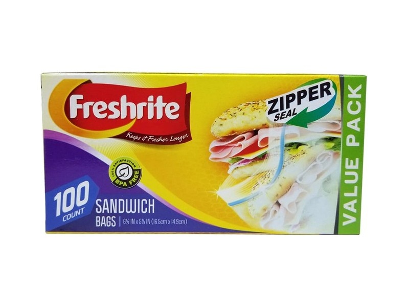Zipper sandwich bags 100