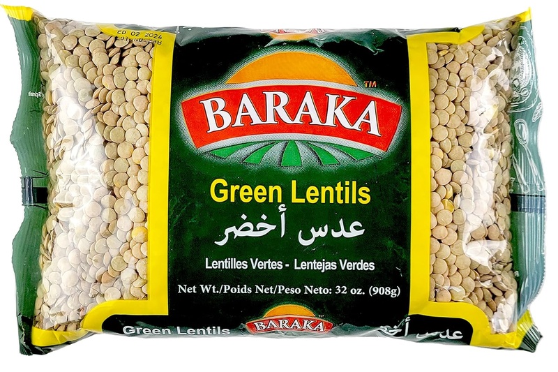 GREEN LENTILS 908 G