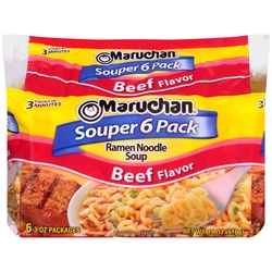 MARUCHAN  RAMEN BEEF 6PK