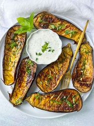 FIRE ROASTED EGGPLANTS  6 LBS