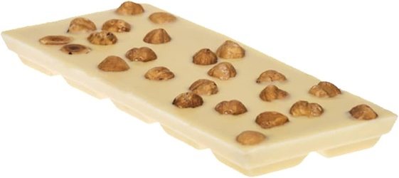 white chocolate hazelnut bar