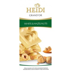 White & Hazelnuts Choco bar  3.53 oz