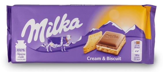 CREME & BISCUIT CHOCOLATE BAR 100 G
