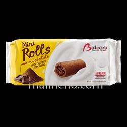 MINI ROLLS WITH CHOCOLATE