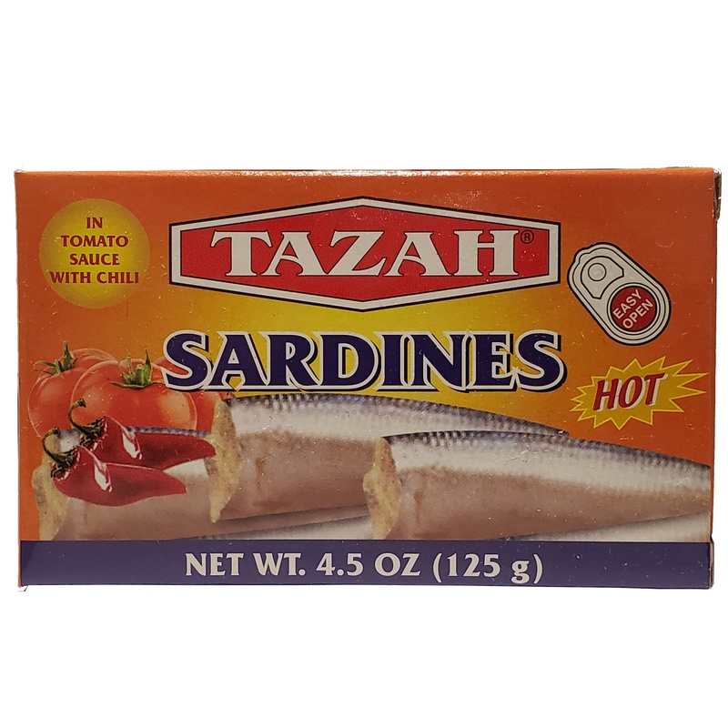 sardines tomato sauce & chili  4.5 oz
