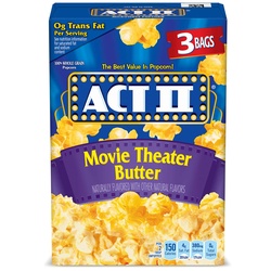 ACT II MOVIE BUTTER POPCORN 3PK 234 G