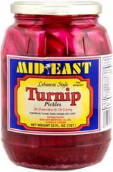 MID EAST TURNIPS PICKLES 32 OZ