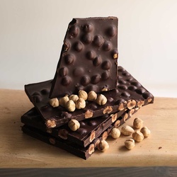 dark chocolate hazelnut bar
