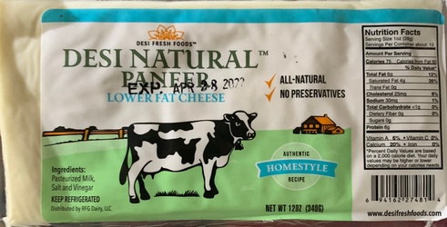 PANEER CHEESE [LOWFAT] 12 OZ
