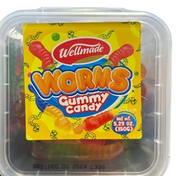 GUMMY CANDY WORMS 150 G