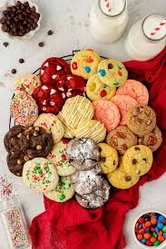 mixed flavor cookies