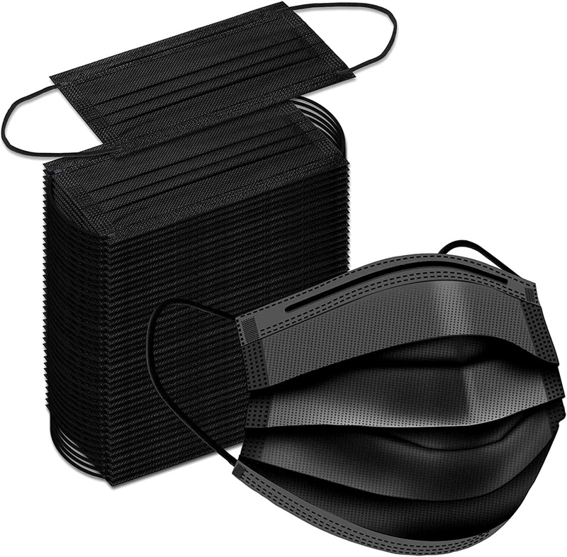 BLACK FACE MASK 50pcs