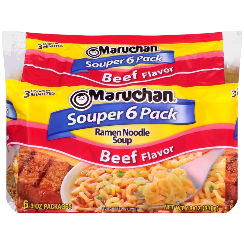 MARUCHAN  RAMEN BEEF 6PK